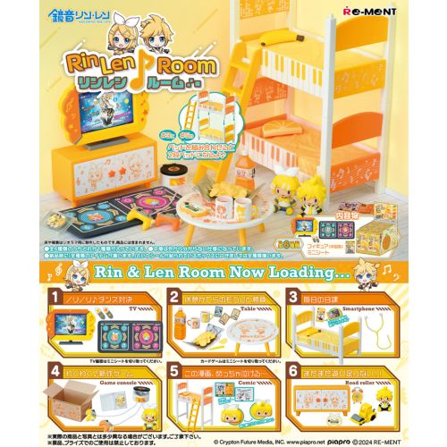 Re-Ment Miniature Hatsune Miku Rinlen Room 